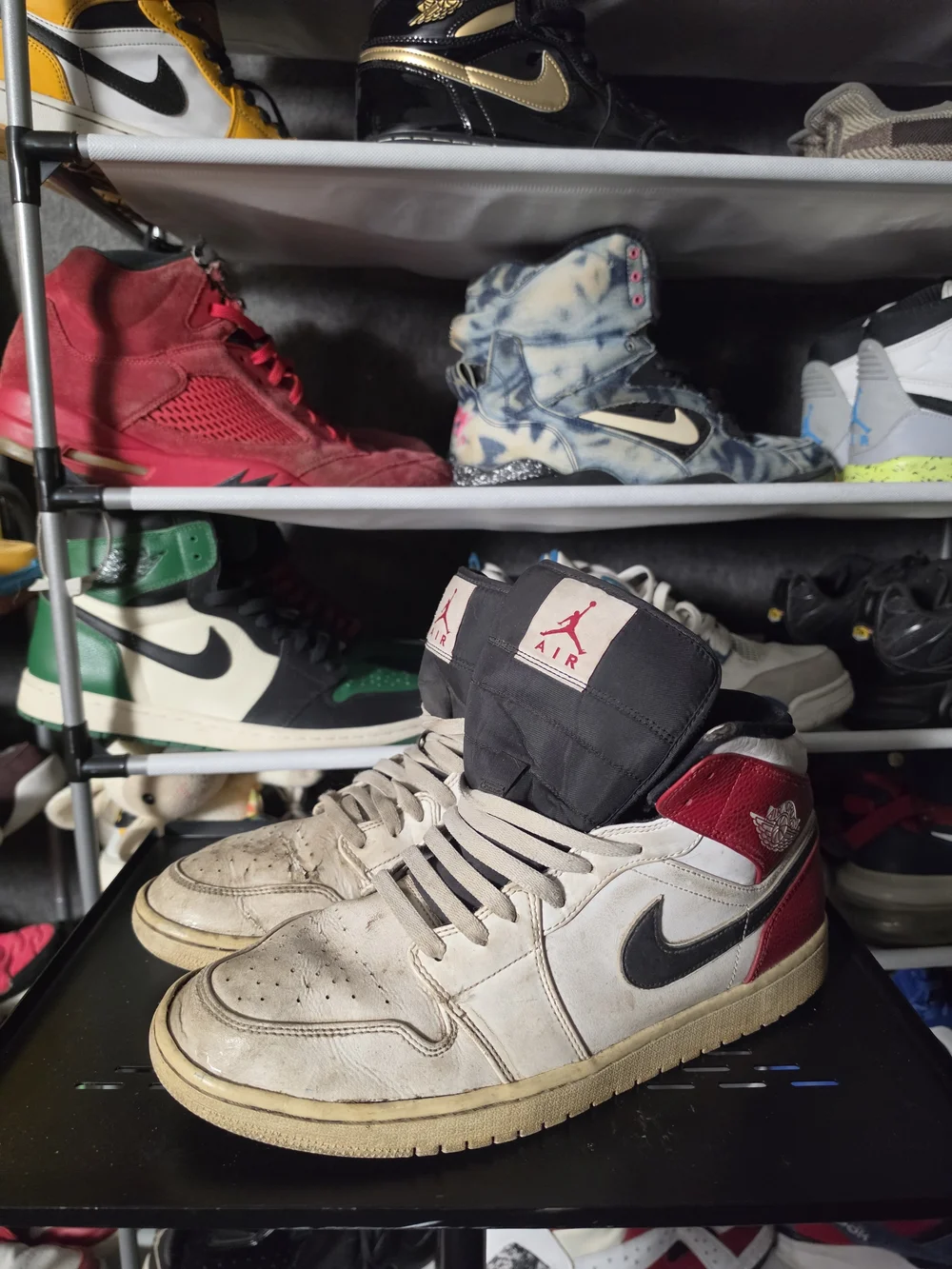 🔥 Nike Air Jordan 1 Chicago Men Size 13 Retro High Top Sneakers White/Red/Black